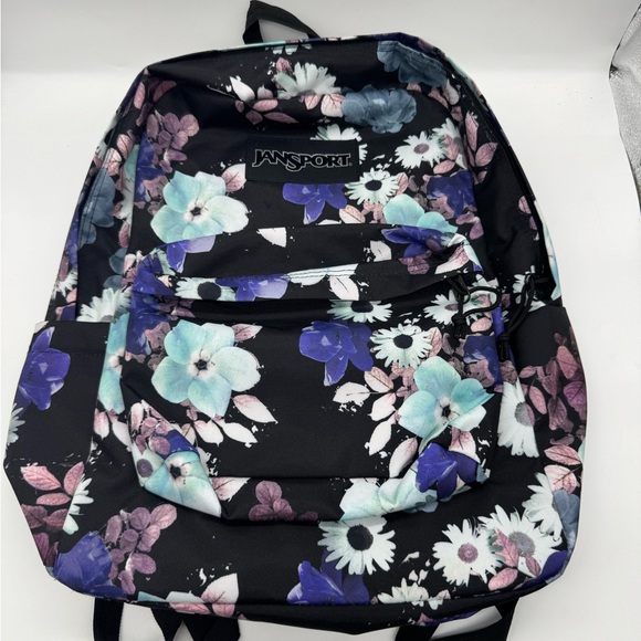 JanSport Backpack in colorful Floral Pattern - Picture 2 of 3